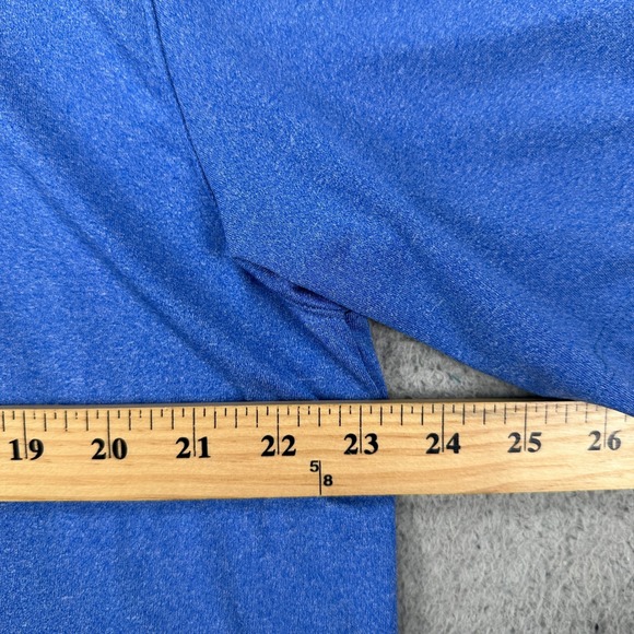 Nike Shirt Golf Polo Mens Large Blue Rugby Short Sleeve Performance Tech Stretch - Picture 8 of 10